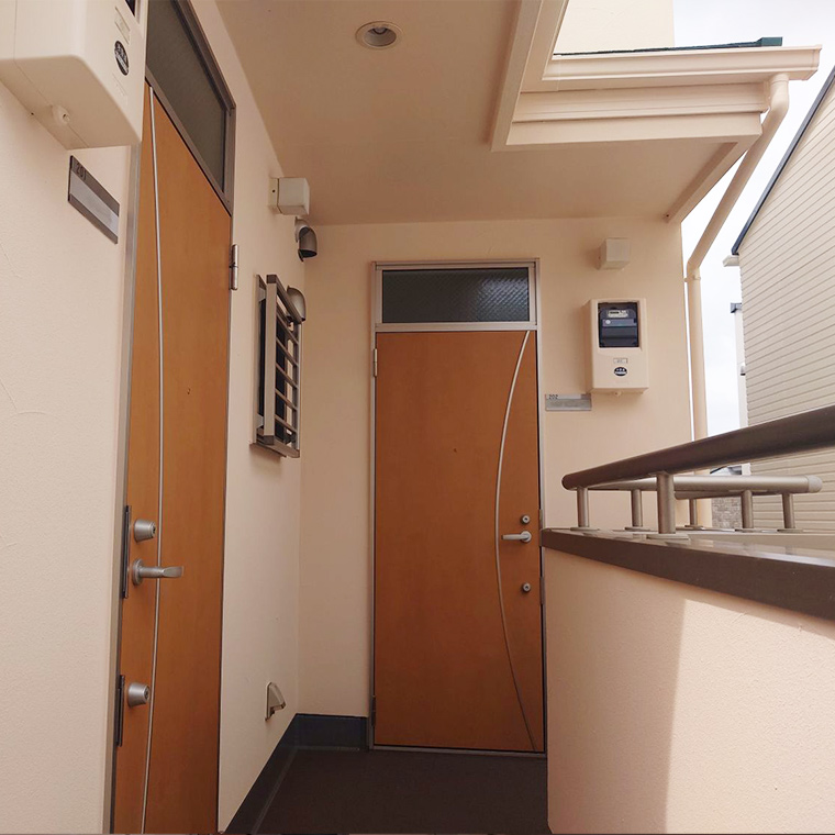 木造集合住宅モルタル外壁